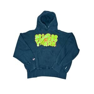 CornerStoreHero Graphic Hoodie “High There” Streetwear Pullover – Men’s XL